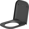 Duravit Happy D.2 deska sedesowa wolnoopadająca, antracyt mat 006459.13.00