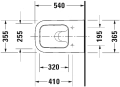 Duravit Happy D.2 miska podwieszana 54x36,6cm, biała 2221090000