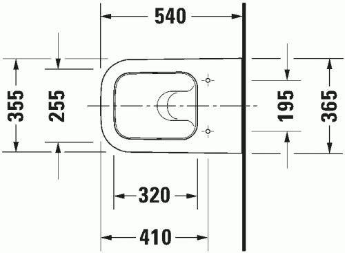 Duravit Happy D.2 miska podwieszana 54x36,6cm, biała 2221090000