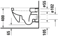 Duravit Happy D.2 miska podwieszana 54x36,6cm, biała 2221090000