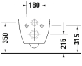 Duravit Happy D.2 Rimless miska podwieszana 54x36,5cm, biała 2222090000