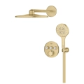 GROHE Grohtherm SmartControl zestaw prysznicowy podtynkowy z termostatem, złoty szczotkowany - brushed cool sunrise 34863GN0