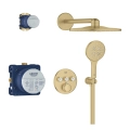 GROHE Grohtherm SmartControl zestaw prysznicowy podtynkowy z termostatem, złoty szczotkowany - brushed cool sunrise 34863GN0
