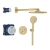 GROHE Grohtherm SmartControl zestaw prysznicowy podtynkowy z termostatem, złoty szczotkowany - brushed cool sunrise 34863GN0