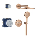 GROHE Grohtherm SmartControl zestaw prysznicowy podtynkowy z termostatem, miedziany błyszczący - warm sunset 34863DA0