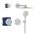 GROHE Grohtherm SmartControl zestaw prysznicowy podtynkowy z termostatem, stal nierdzewna 34863DC0