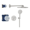 GROHE Grohtherm SmartControl zestaw prysznicowy podtynkowy z termostatem, stal nierdzewna 34863DC0
