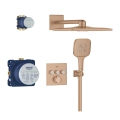 GROHE Grohtherm SmartControl Cube zestaw prysznicowy podtynkowy z termostatem, miedziany szczotkowany - brushed warm sunset 34864DL0