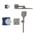 GROHE Grohtherm SmartControl Cube zestaw prysznicowy podtynkowy z termostatem, grafitowy szczotkowany - brushed hard graphite 34864AL0