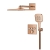 GROHE Grohtherm SmartControl Cube zestaw prysznicowy podtynkowy z termostatem, miedziany błyszczący - warm sunset 34864DA0