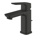 GROHE Cubeo jednouchwytowa bateria umywalkowa rozmiar S, korek z cięgnem, matte black 1016942430