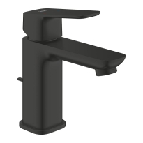 GROHE Cubeo jednouchwytowa bateria umywalkowa rozmiar S, korek z cięgnem, matte black 1016942430