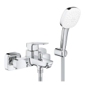 GROHE Cubeo bateria wannowa ścienna z natryskiem punktowym, chrom 1018140000