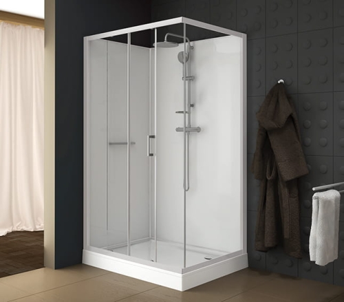 Sanplast Classic II Mineral kabina czterościenna prostokątna 120x80 cm biała KCD2/CLIIaM-80x120 602-011-0292-01-4B1