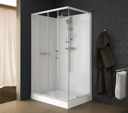 Sanplast Classic II Mineral kabina czterościenna prostokątna 120x80 cm biała KCD2/CLIIaM-80x120 602-011-0292-01-4B1