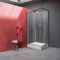 Sanplast Classic II Mineral kabina czterościenna prostokątna 120x90 cm srebrna KCKN/CLIIa-90x120 602-011-0102-38-4S1