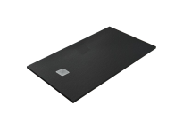 Sanplast Eco Mineral S brodzik prostokątny B-M/ECO S 80x100x1,5cm, czarny mat, 645-581-0330-59-020