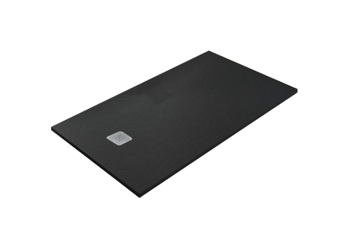 Sanplast Eco Mineral S brodzik prostokątny B-M/ECO S 80x100x1,5cm, czarny mat, 645-581-0330-59-020