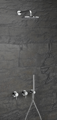 Paffoni Light komplet prysznicowy podtynkowy z deszczownicą 225mm, chrom, LIG010CR70ZSC3A-DEV