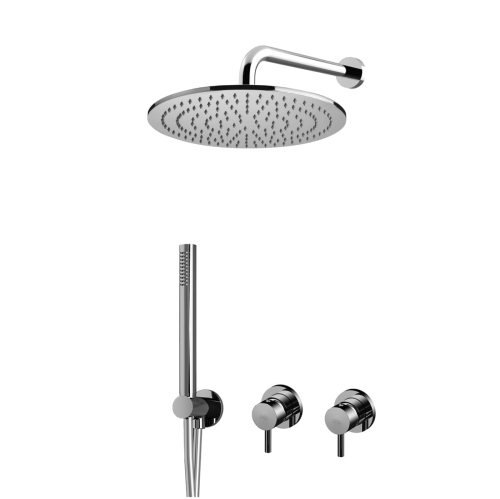 Paffoni Light komplet prysznicowy podtynkowy z deszczownicą 300mm, chrom, LIG010CR70ZSC3C-DEV