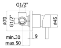 Paffoni Light komplet wannowy podtynkowy, chrom, LIG010CR70ZWW-DEV