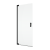 Ronal Cadura drzwi wahadłowe 100cm(97,5-100cm), lewe, profil czarny mat, szkło bezbarwne CA1CG1000607