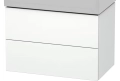 Duravit L-Cube szafka podumywalkowa 78,4x45,9cm, dwie szuflady, biały mat dekor LC627701818