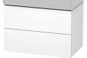Duravit L-Cube szafka podumywalkowa 78,4x45,9cm, dwie szuflady, biały mat dekor LC627701818
