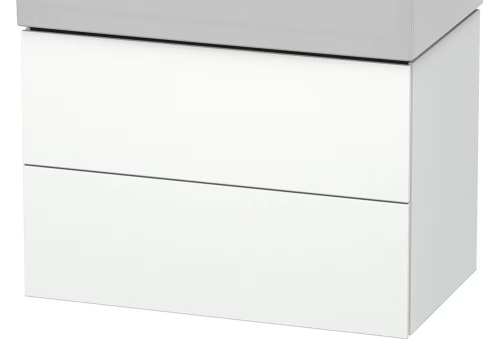 Duravit L-Cube szafka podumywalkowa 78,4x45,9cm, dwie szuflady, biały mat dekor LC627701818