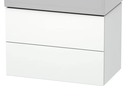 Duravit L-Cube szafka podumywalkowa 78,4x45,9cm, dwie szuflady, biały mat dekor LC627701818