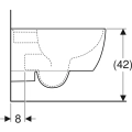 GEBERIT Icon miska podwieszana 53x35,5cm, biała 204000000