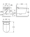 Grohe Sensia Pro toaleta myjąca do montażu z podtynkowym systemem spłukującym 36508SH0