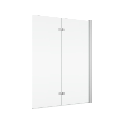 Ronal Solino SOLB2 parawan nawannowy 2-częściowy 90cm, prawy, profil srebrny połysk, szkło bezbarwne SOLB2D0905007