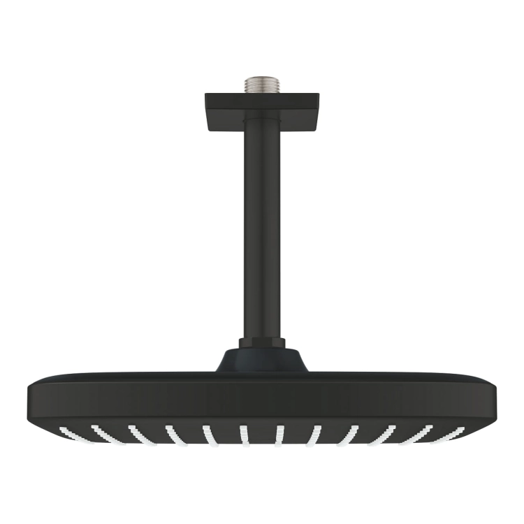 GROHE Tempesta 250 Cube deszczownica 250mm z ramieniem sufitowym, matte black 266882430