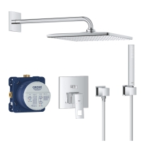 GROHE Eurocube zestaw prysznicowy podtynkowy z deszczownicą 310mm, ramię ścienne 422mm, chrom 25238000