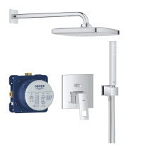 GROHE Eurocube zestaw prysznicowy podtynkowy z deszczownicą 250mm, ramię ścienne 380mm, chrom 25239000