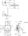 GROHE Eurocube zestaw prysznicowy podtynkowy z deszczownicą 250mm, ramię ścienne 380mm, chrom 25239000