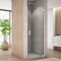 Ronal Cadura drzwi wahadłowe 70cm(67,5-70cm), prawe, profil biały mat, szkło bezbarwne CA1CD0700907