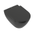 Villeroy&amp;Boch Subway 2.0 DirectFlush miska podwieszana 56,5x36,5cm, Pure Black, Ceramic Plus 5614R0R7
