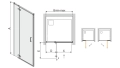 Sanplast Free Line II drzwi skrzydłowe 120 cm DJ2/FREEII-120 600-261-0360-42-401