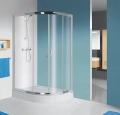 Sanplast TX5b kabina półokrągła 80x100 cm lewa W0 sb z brodzikiem kpl-L-KP4/TX5b-80x100-WO 602-271-0290-38-401