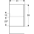 kord szafka podumywalkowa 51,5x59,1x41,2 cm, biały połysk 89545000