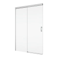 Ronal Cadura drzwi przesuwne dwuczęściowe 120cm, lewe, profil srebrny połysk, szkło bezbarwne CAS2G1205007