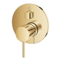 GROHE Atrio bateria 3-drożna podtynkowa, element zewnętrzny, złoty połysk - cool sunrise 24356GL0