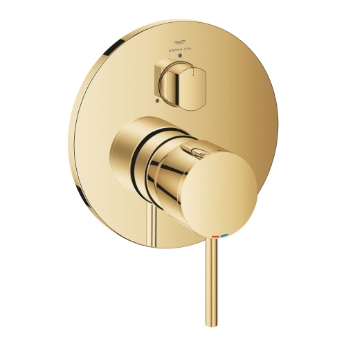 GROHE Atrio bateria 3-drożna podtynkowa, element zewnętrzny, złoty połysk - cool sunrise 24356GL0