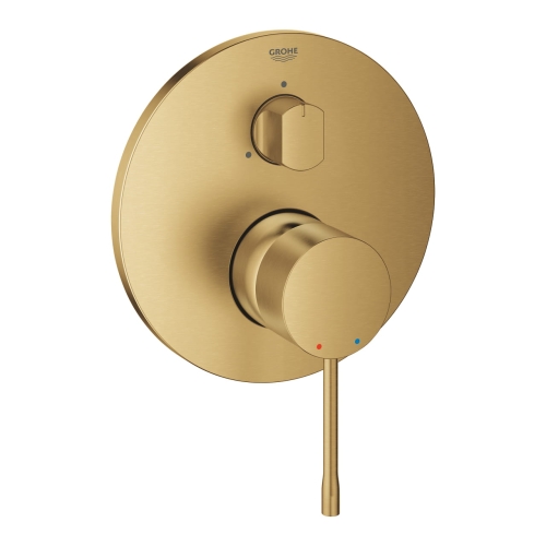 GROHE Essence podtynkowa 3-drożna, element zewnętrzny, złoty szczotkowany - brushed cool sunrise 24092GN1
