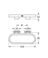 GROHE Selection półka prysznicowa grafitowy szczotkowany - brushed hard graphite 41035AL0-01