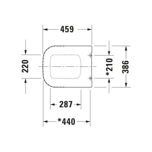 Duravit P3 Comforts deska sedesowa wolnoopadająca 002039.00.00