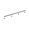 Balneo Balneo Slim&Low ProLine Gun Metal, grafitowy szczotkowany 60cm, A0401100201-1