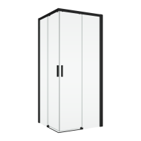 Ronal Top-Line S TLS G+D kabina prostokątna 80x100cm, prawa, drzwi przesuwne, profil czarny mat, szkło bezbarwne TLSG080D1000607